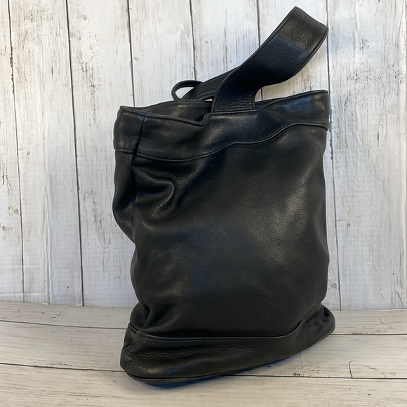 Sven Design Black Napa Leather Sling/Tote - Picture 2 of 15